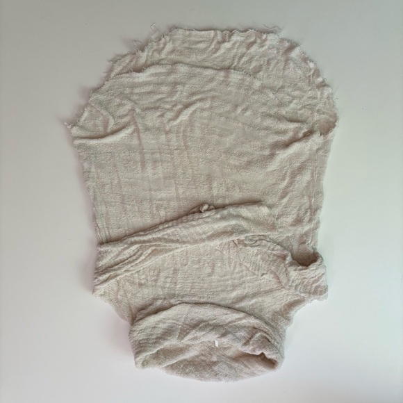 Free People Cream Cowl Neck Sweater with Textural Details - Picture 13 of 13